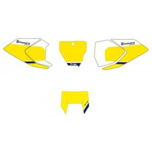 FOND DE PLAQUE JAUNE HUSQVARNA 2017-2018 FOND DE PLAQUE JAUNE HUSQVARNA 2017-2018