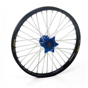 ROUE AV JANTE NOIR MOYEUX BLEU ROUE AV JANTE NOIR MOYEUX BLEU