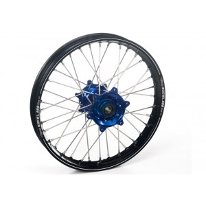 ROUE AR JANTE NOIR MOYEUX BLEU ROUE AR JANTE NOIR MOYEUX BLEU